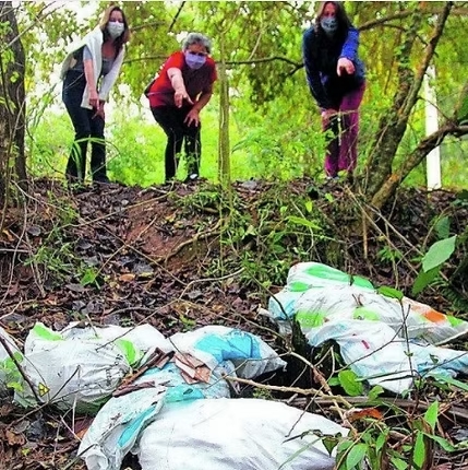 Lixo na área de Preservação Ambiental