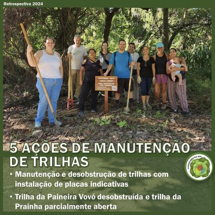 5 AÇOES DE MANUTENÇAO DE TRILHAS