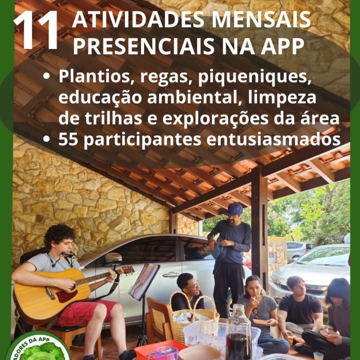 11 ATIVIDADES MENSAIS PRESENCIAIS NA APP