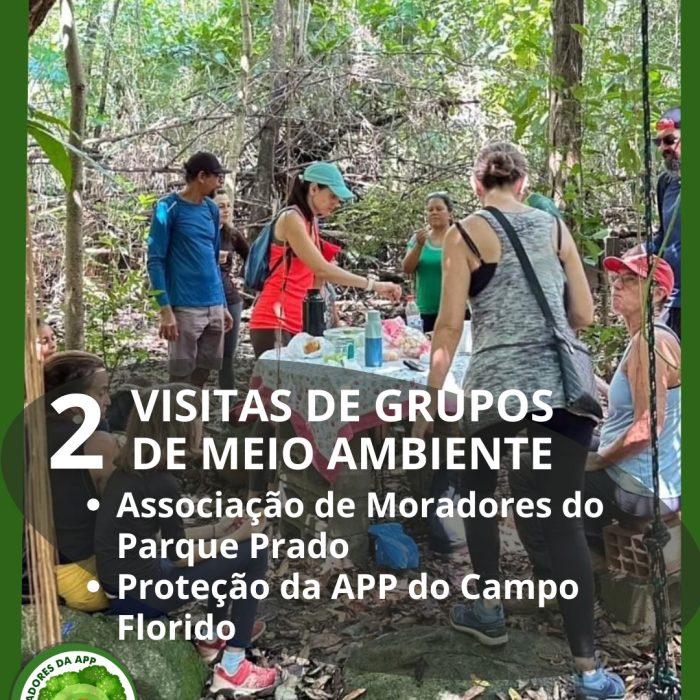 2 VISITAS DE GRUPOS DE MEIO AMBIENTE